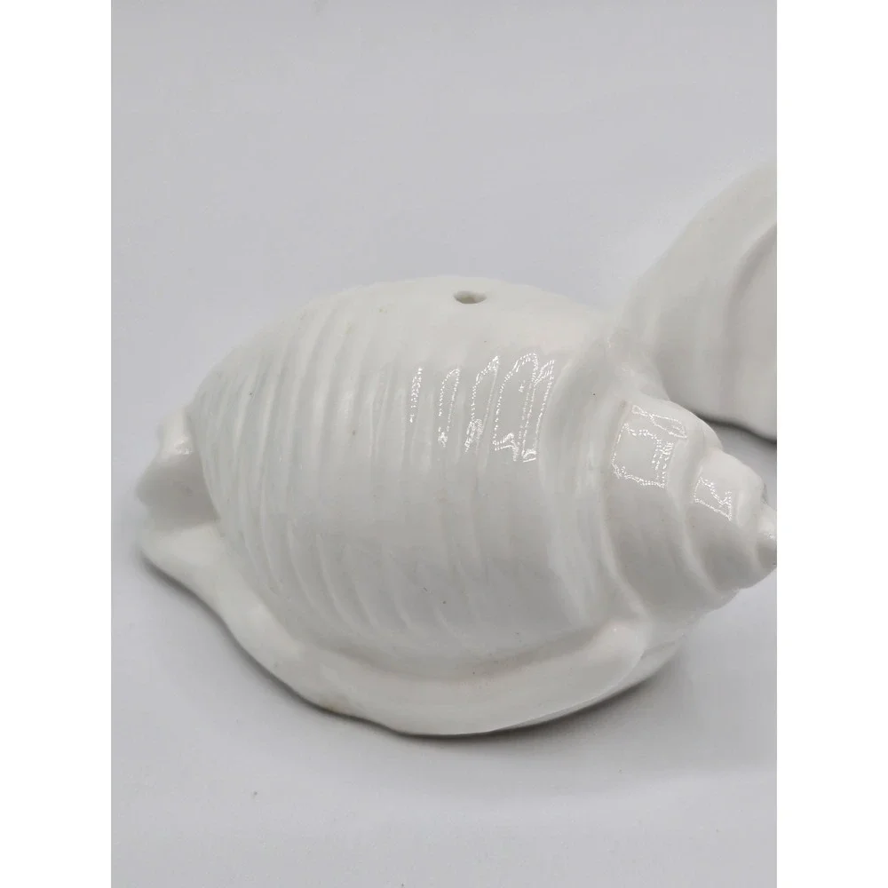 Vintage‎ Rare Sea Shell Salt and Pepper Bone China By Stafford